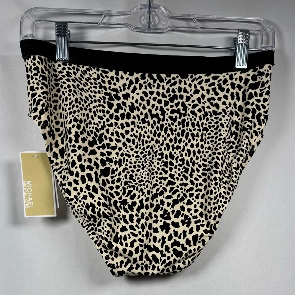 Michael Kors Leopard Print Bikini Bottom M